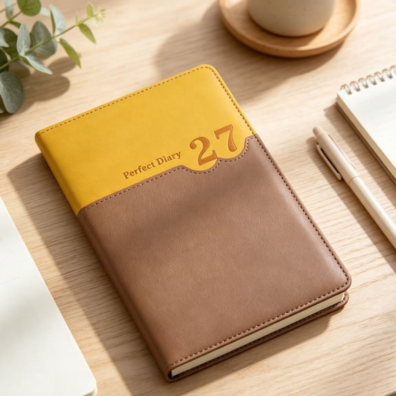 Ecohintz 2026 Full Year Agenda Book - Daily Weekly Monthly Schedule Notebook, Thick Smooth Writing Paper, Time Management Organizer Planner, for Daily Record, Study & Work, Weekly Monthly Planner