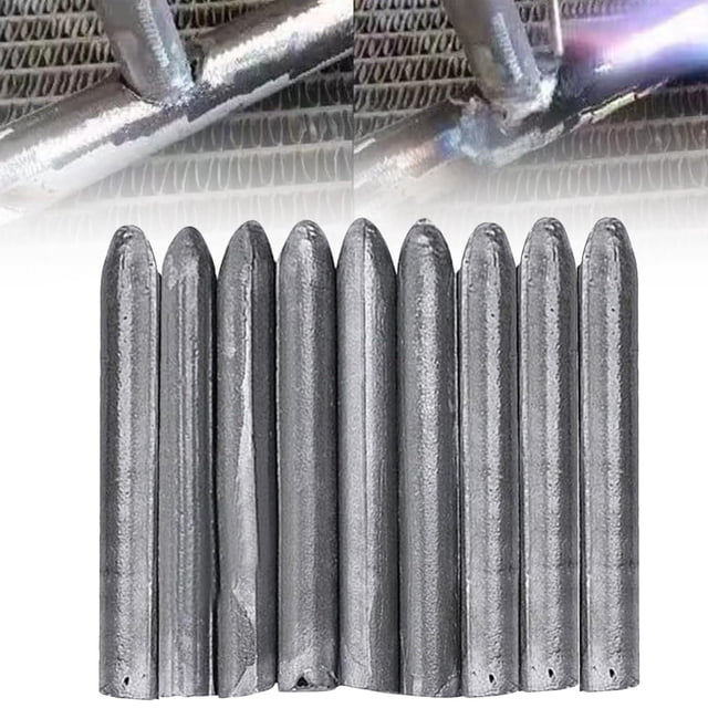Ecohintz Aluminum Welding Rods, Low-Temperature Aluminum Welding Rods - Easy Melt Welding Electrodes for Repairs, 9-Pack Flux Core, Low Temperature Electrodes, C