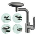 thumbnail image 1 of Ecohintz Bathroom Faucet, Modern Grey Bathroom Faucet with 360° Swivel Spout & 4 Spray Modes - Single-Hole Basin Tap with Water Supply Connections | Sleek & Practical Upgrade, Single Hole Faucet, 1 of 7