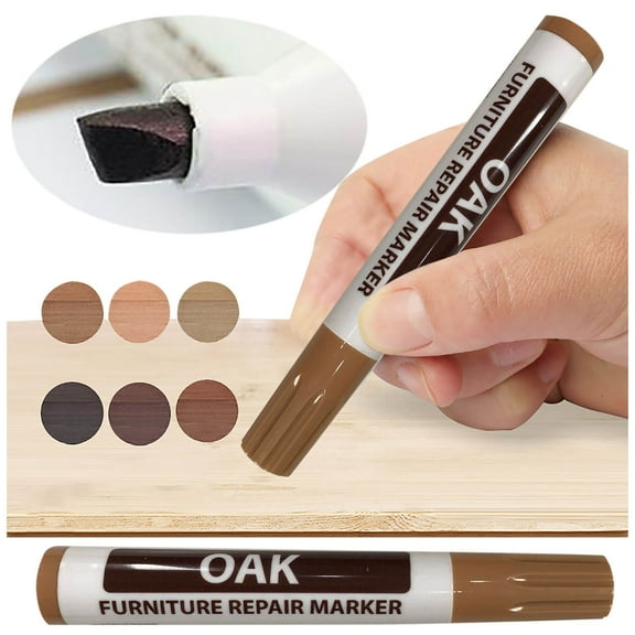 Ecohintz Furniture & Floor Scratch Repair Marker Pen - White Paint (2.5ml) - Quick Fix for Wood Scratches & Damage - Easy Application, 04#
