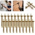 thumbnail image 1 of Ecohintz Hammer Drive Nail Fasteners Kit, Plated Concrete Nails, Expansion Cement Hammering Pins, Rust Resistant, for Securing to Concrete & Brick, for Construction & Diy Projects, Concrete Fasteners, 1 of 9