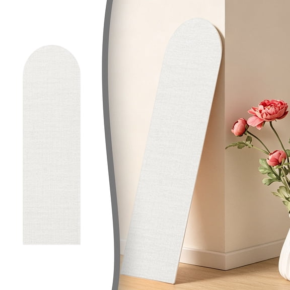 Ecohintz Linen Texture Anti-Collision Wall Sticker - Adhesive Foam Padding for Children’S Room - Soft Wall Protector for Headboard & Background - Sound Insulation, Multi Color, Foam Corner Protector