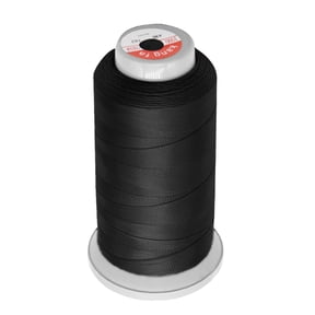 Ecohintz Polyester Sewing Thread (1190 Yards) - 210D/3 Thread for Household & Craft - Durable & Tear-Resistant, Industrial Thread, Black