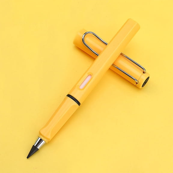 Ecohintz No Sharpening Break Resistant Pencil - Student Erasable Sketching Pencil - Smooth Writing, Long Lasting - Never Needs Sharpening - for Drawing, Writing & School Tests, Yellow