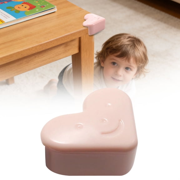 Ecohintz Thickened Silicone Corner Protectors for Furniture - Soft Cushioned Edge Guards for Home & Nursery - Prevents Injury from Sharp Corners - Child-Safe Design, Baby Proof Edge Guards, Pink2