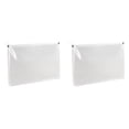 thumbnail image 1 of Ecohintz Transparent Plastic Zipper Envelope - Receipt & Sticker Storage Case - Waterproof & Tear-Resistant for Index Cards - Document Organizer for Travel & Office, Waterproof Document Pouch, 1 of 5