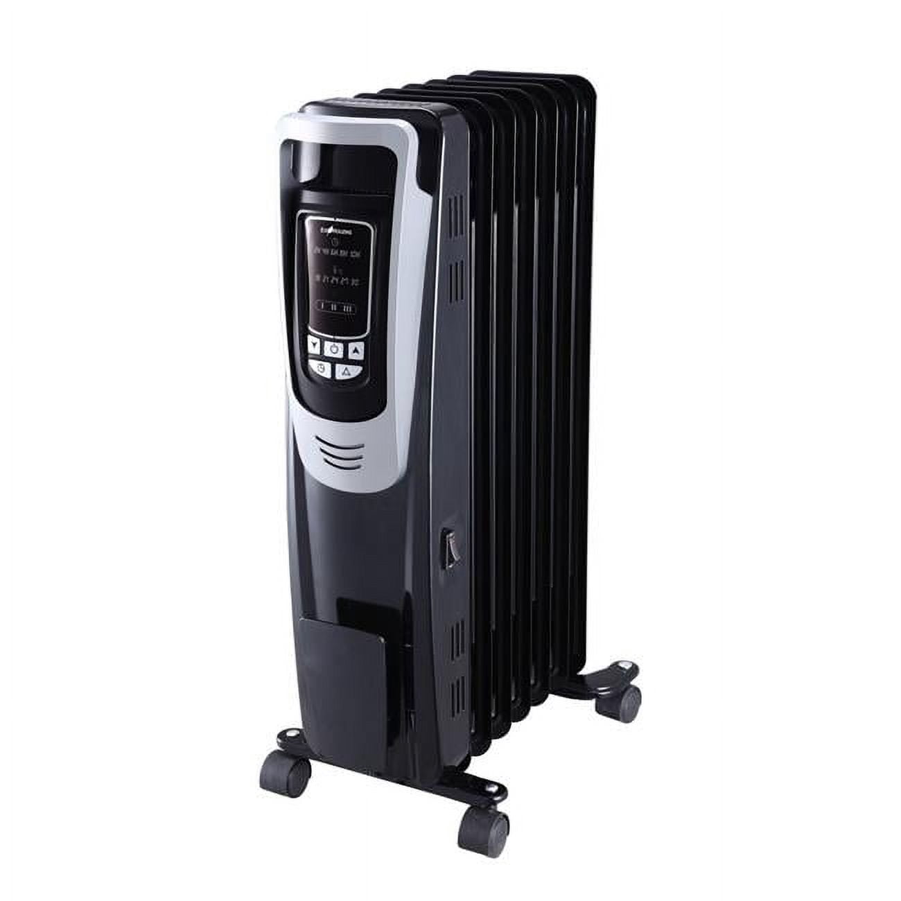 Ecohouzng Digital Oil Filled Heater with Remote, Black - Walmart.com