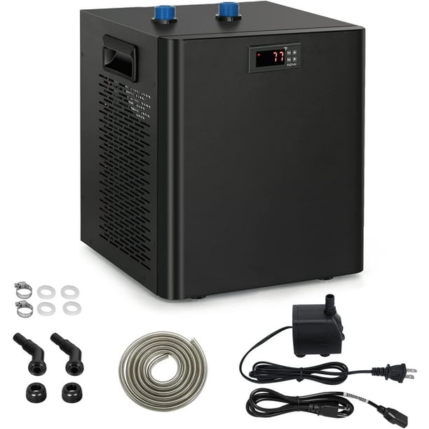 Ecojoy Aquarium Water Chiller 75 Gal, 1/3HP Fish Tank Chiller 300L with Quiet Compressor