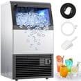 thumbnail image 1 of Ecojoy Commercial Under Counter Ice Maker, 100lbs/24H Output, 33lbs Insulated Ice Storage, Stainless Steel Built-in Freestanding Ice Machine with Self-Cleaning for Home Bar, Kitchen, Cafe, 1 of 11