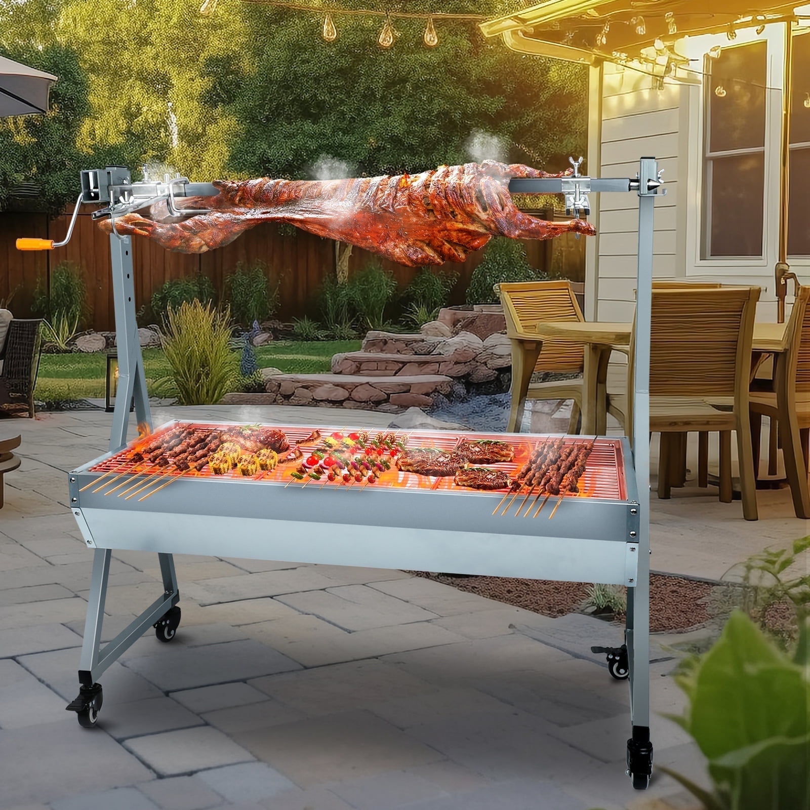 Portable Blackstone Grill Sager 88LBS Stainless Steel