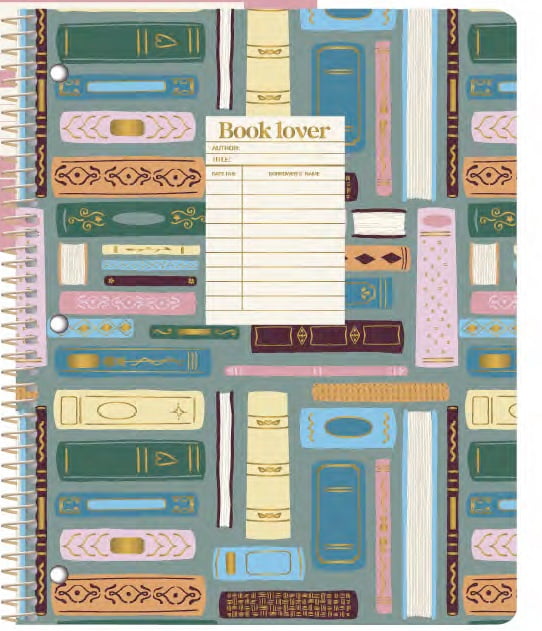 Ecokind by U Style Book Lover 1 Subject Notebook, 10.5" x 8.5", 80 Sheets, College Rule