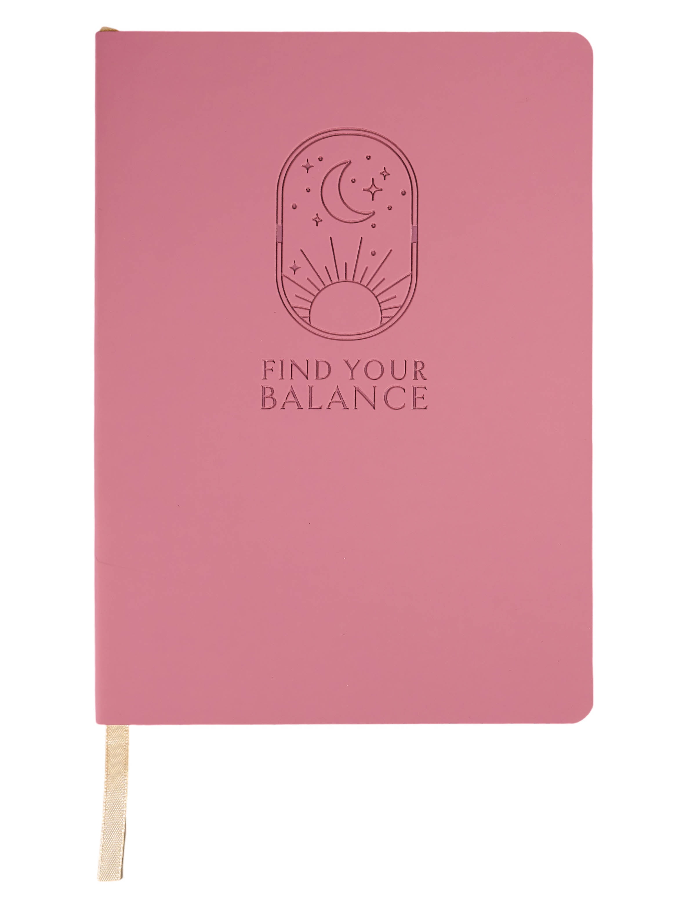 Ecokind by U Style Find Your Balance Soft Cover PU Edge Printed Journal, 120 Sheets, 8" x 5.75"