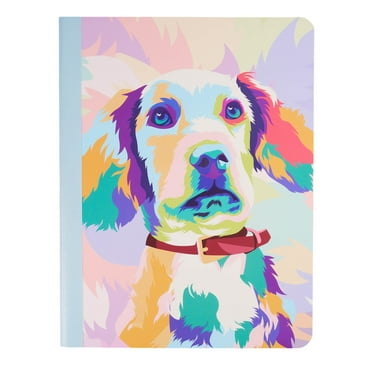 Ecokind by U Style Pastel Dog Composition Book, 80 Sheets, Wide Rule