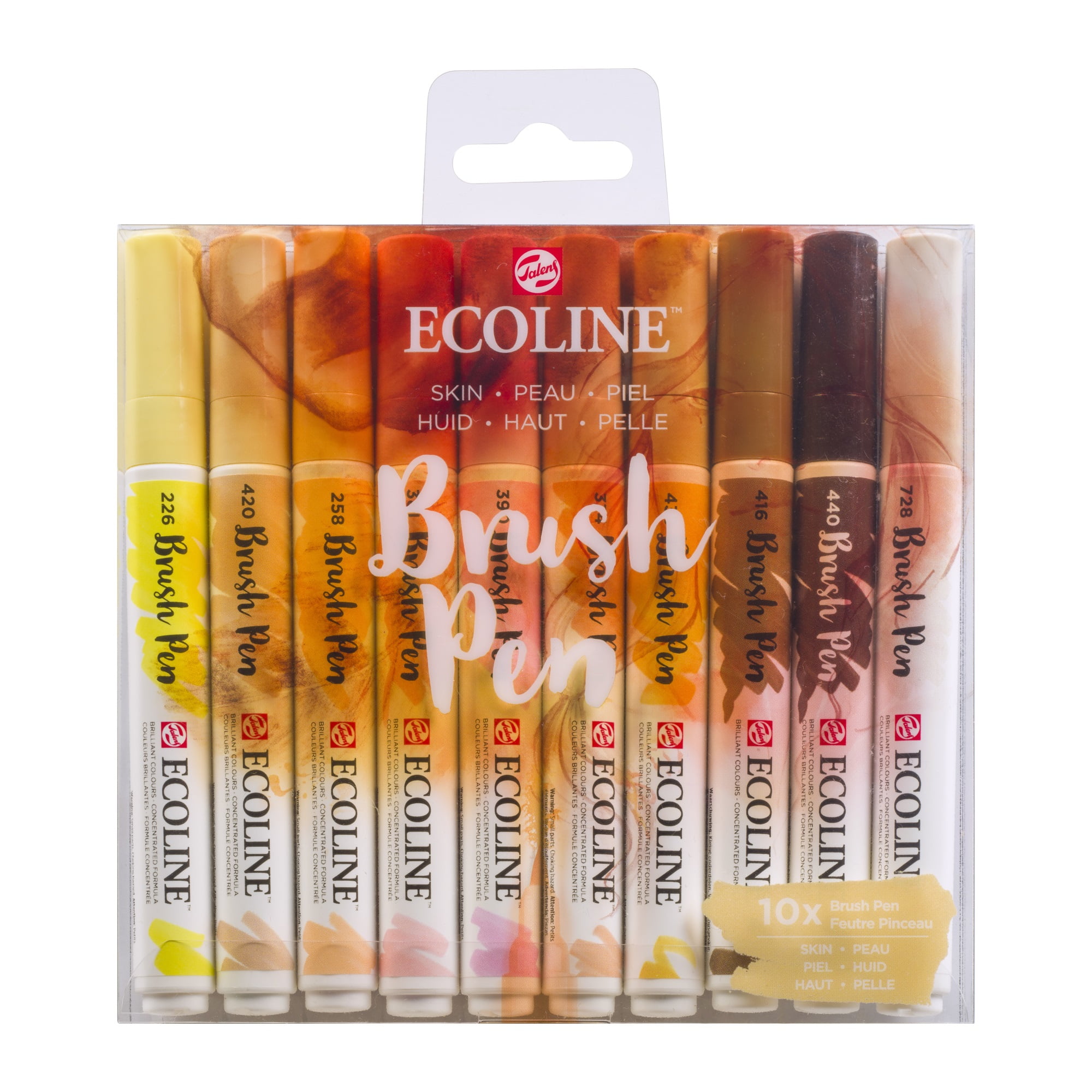  ECOLINE Talens 10 brush pens. : Arts, Crafts & Sewing