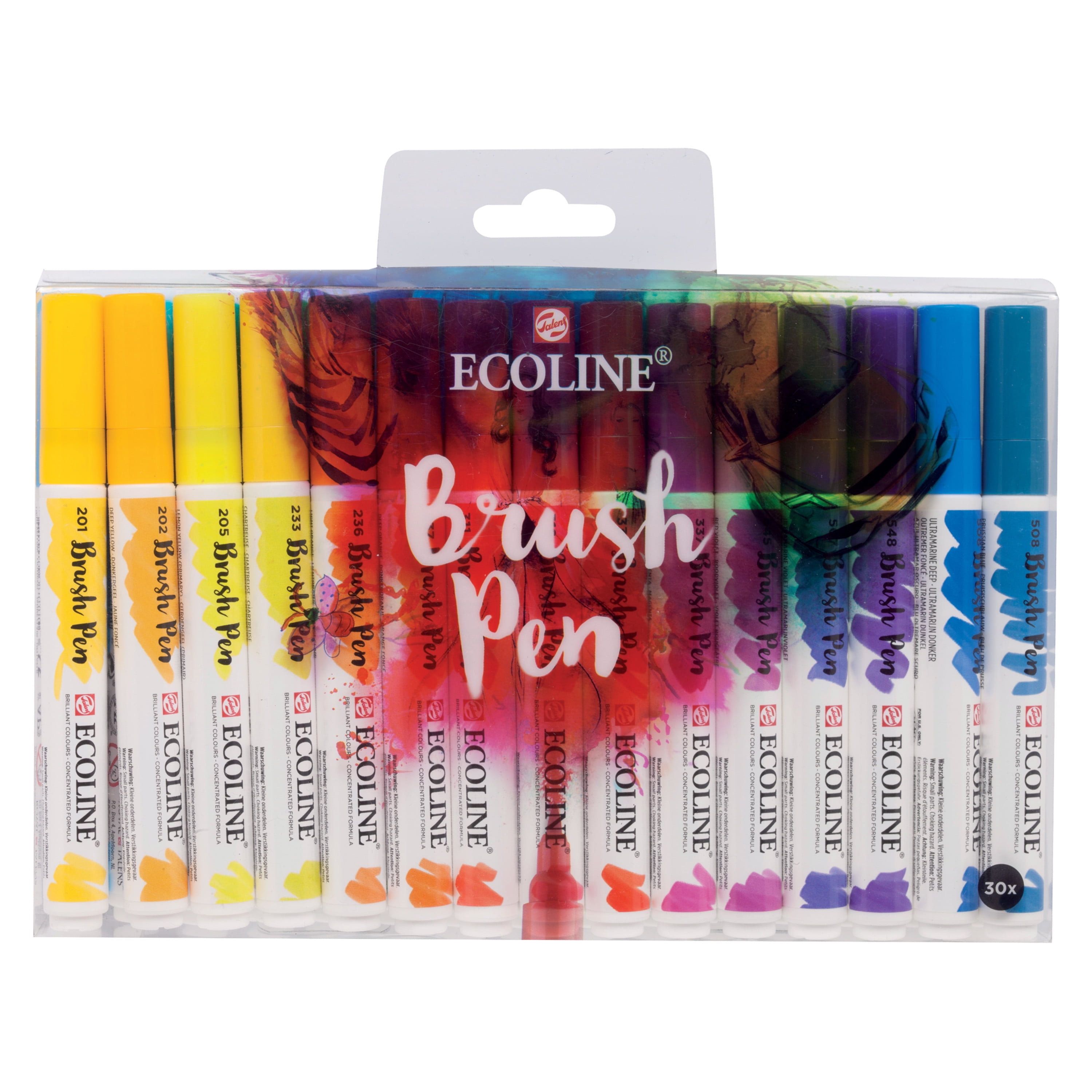 Ecoline Brush Pen Set, Set of 30