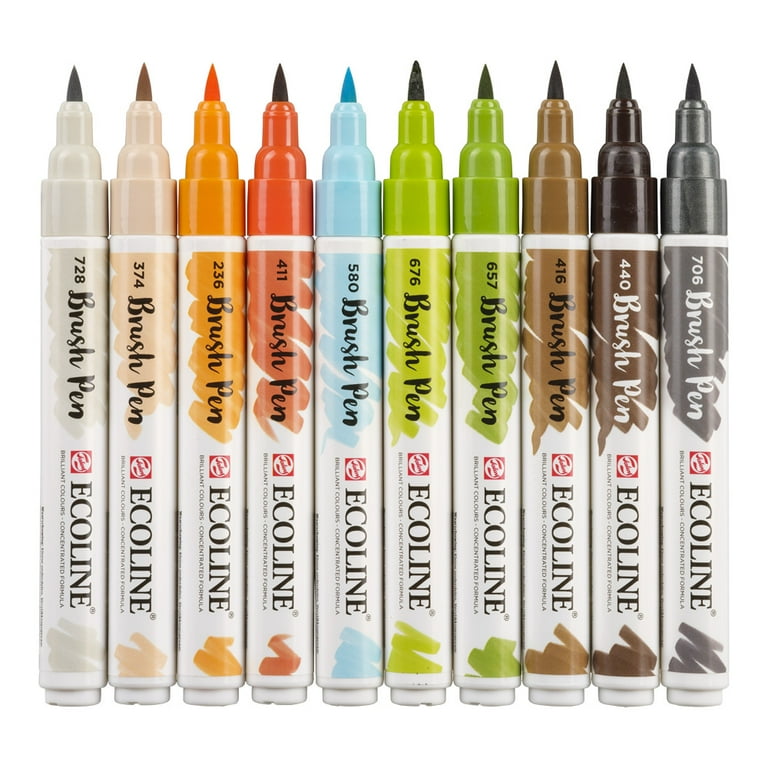 Ecoline Brush Pen Set of 10, Architect Colors (11509809