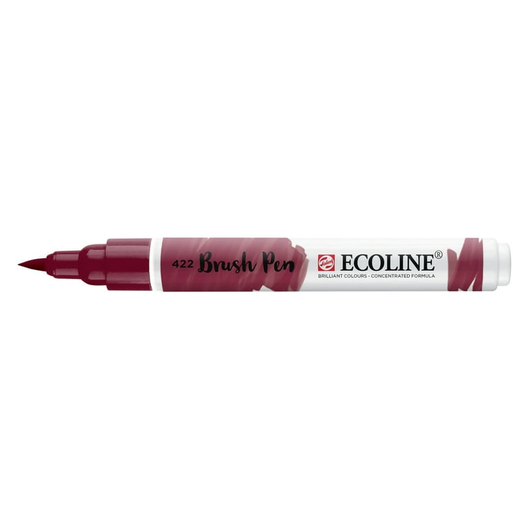5-Color Red Ecoline Brush Pen Set