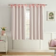 thumbnail image 1 of Ecologee Jill 100% Blackout Tie Top Single Indoor Curtain Panel, Coral, 38" W x 63" L, 1 of 7