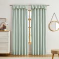 thumbnail image 1 of Ecologee Sage 100% Blackout Curtain with Coconut Button Valance, 84 inch Panel, 1 of 8