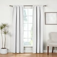 thumbnail image 1 of Ecologee White 100% Blackout Curtains, Sustainable Recycled Fabric, 2 Panel Set, 1 of 11