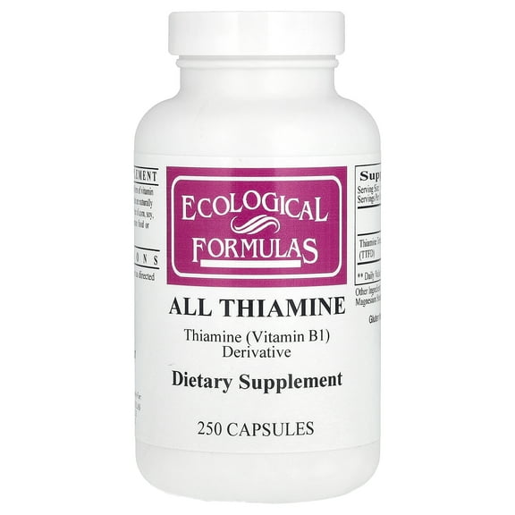 Ecological Formulas Allithiamine (Vitamin B1), 50 mg, 250 Capsules