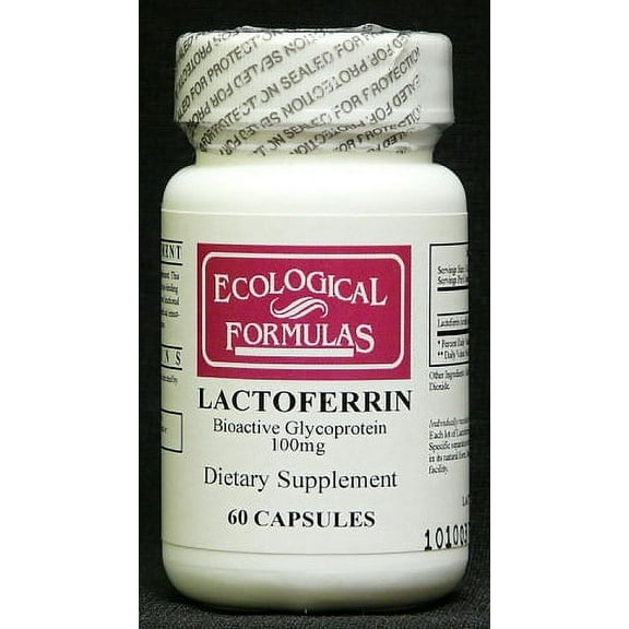 Ecological Formulas Lactoferrin 100 mg 60 Capsules