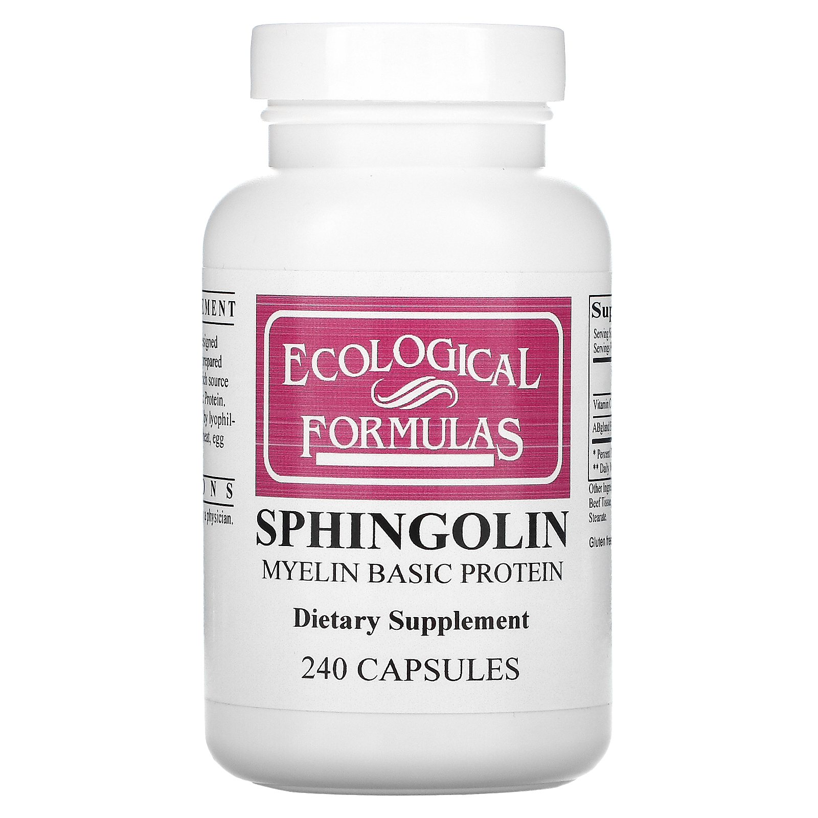 Ecological Formulas Sphingolin, 240 Capsules