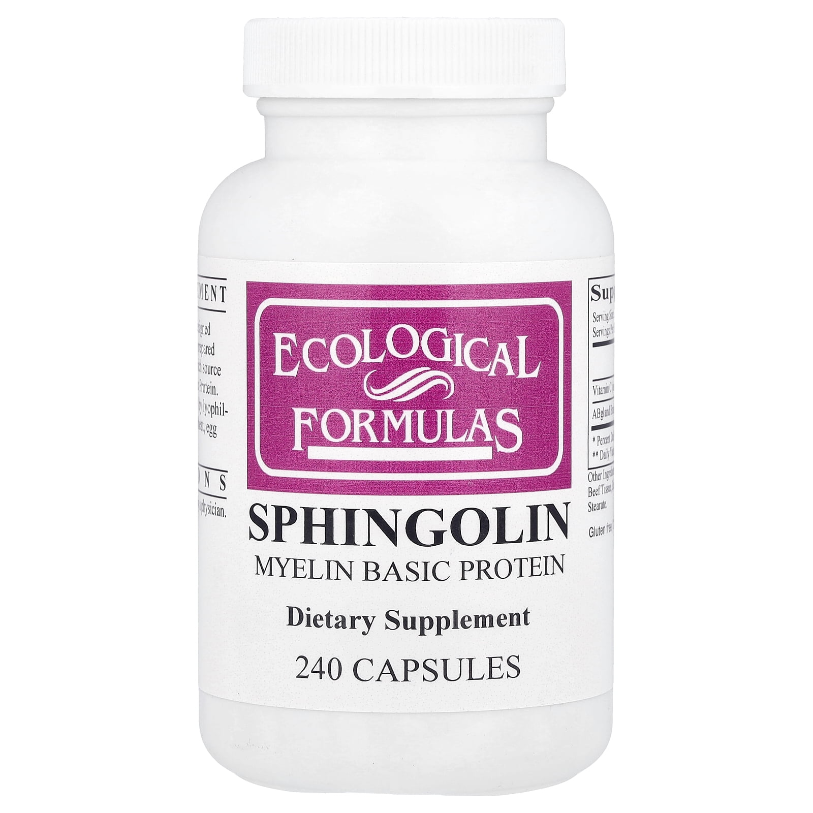 Ecological Formulas Sphingolin, 240 Capsules