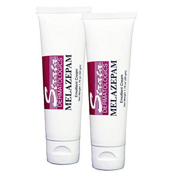 Ecological Formulas Strata Melazepam Emollient Cream For Pimples, Blackheads, Flare-ups, Redness And Other Unsightly Conditions. Convenient, 1.76 Ounce (Pack of 2)