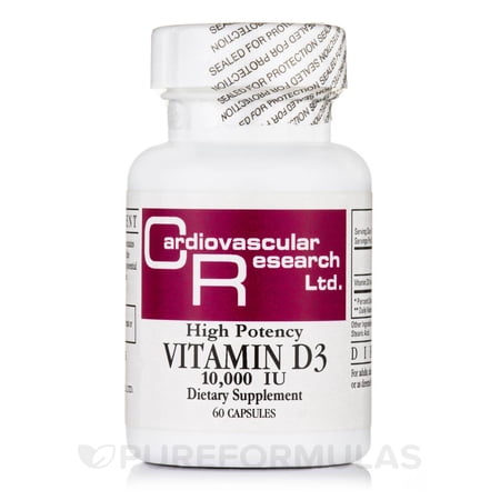 Ecological Formulas - Vitamin D3 10000 IU - 60 Capsules