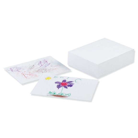 Ecology Recycled Drawing Paper, 9 x 12, 500 White Sheets, Medium Weight Paper