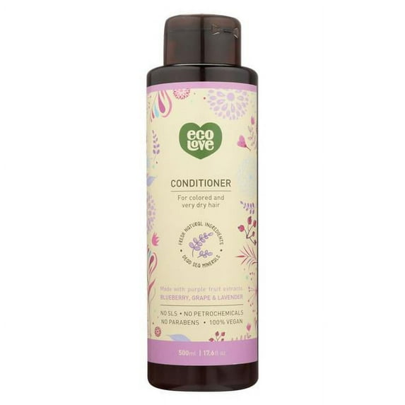 Ecolove 2131076 17.6 fl oz Purple Fruit Conditioner for Colored & Very Dry Hair