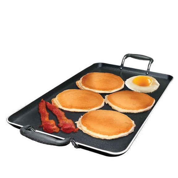 Ecolution Artistry 12" x 18" Double Burner Griddle, Black