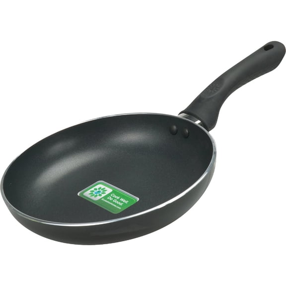 Ecolution Artistry Nonstick Frying Pan, Easy To Clean, Comfortable Handle, Even Heating, Dishwasher Safe Pots and Pans, 8-Inch, Black