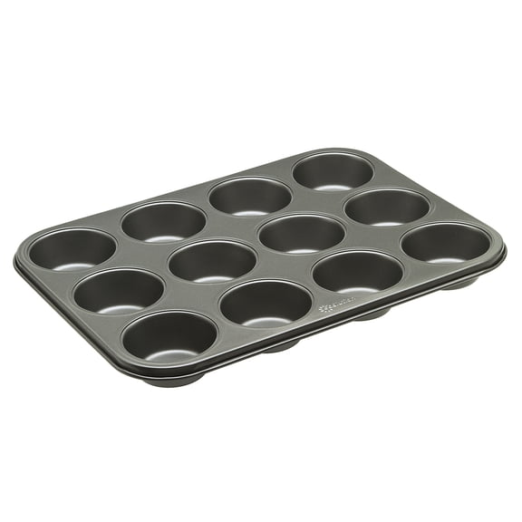 Ecolution Bakeins Cookware Non-Stick Carbon Steel, 12-Cup, Gray, Dishwasher Safe