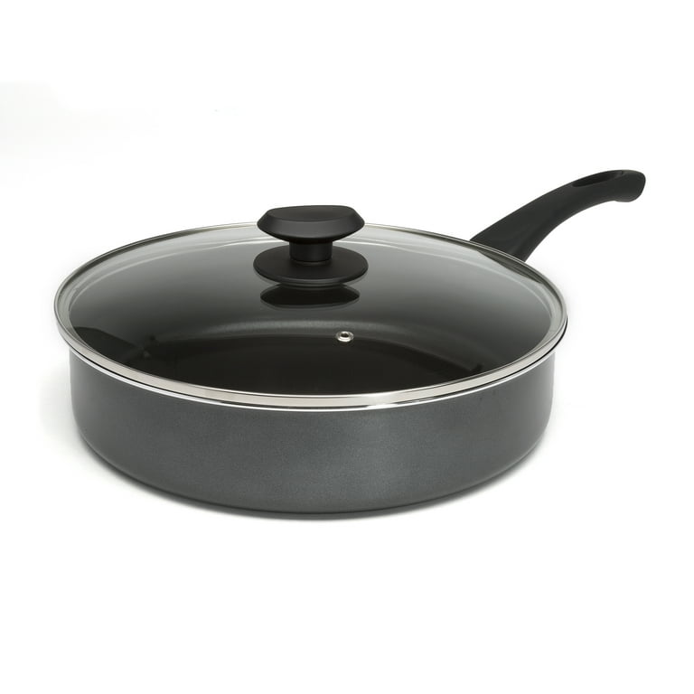 Ecolution Non-Stick Fry Pan With Handle, Aluminum, 8, Black