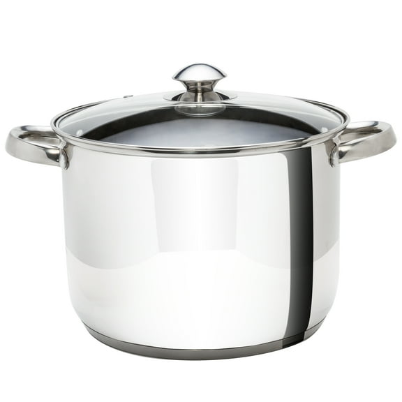 Ecolution Pure Intentions Stainless Steel Stock Pot with Lid, 8 Quart, Polished