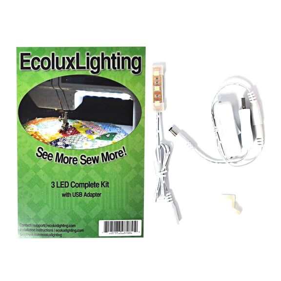 Ecoluxlighting 3 LED Complete Kit with USB Adapter