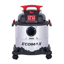 Ecomax 5 Gallon 4 HP Stainless Steel Wet/Dry Vacuum