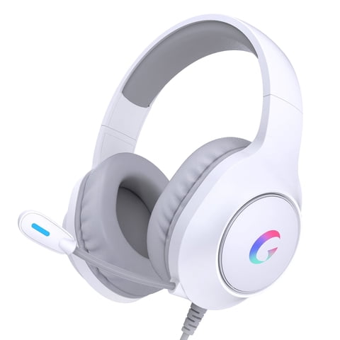 Ecomoment Gaming Headset for PC, PS5, Xbox Series X/S, Xbox One, Switch, MAC, Xbox Headset with Noise Canceling Microphone, Wired Over-Ear Gaming Headphones with LED Light&7.1 Surround Sound/
