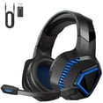 thumbnail image 1 of Ecomoment Wireless Gaming Headset 2.4G USB for PS5 Switch PC Mac,Bluetooth 5.2 Gaming Headphones with Microphone,PS5 Headsets with 3.5mm Wired for Xbox Series,40H Battery,Black&Blue, 1 of 7