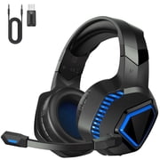 Ecomoment Wireless Gaming Headset 2.4G USB for PS5 Switch PC Mac,Bluetooth 5.2 Gaming Headphones with Microphone,PS5 Headsets with 3.5mm Wired for Xbox Series,4
