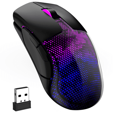 Ecomoment Wireless Gaming Mouse,24000DPI,6Programmable Buttons,75H Battery Life,Snake-Skin Rgb,3 Mode USB-C Wired/2.4GHz/Bluetooth 5.3,Rechargeable Gaming Mice for PC/PS5/Mac/Computer/Laptop/Tablet