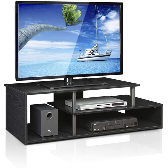 Econ Low Rise TV Stand, Black/Black