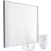 EconoHome 400W Infrared Wall Heater - with Plugin Stat - Radiant Wall Heaters - Quick & Even Heat Distribution, Silent Fanless Operation, Thin & Sleek Profile - Overheat Protection Feature