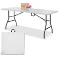 thumbnail image 1 of EconoHome 6ft Folding Table with Handle | Heavy-Duty Foldable Table | Portable Table for Indoor & Outdoor Use, 1 of 6
