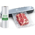 thumbnail image 1 of EconoHome Cordless Food Vacuum Sealer Machine - Rechargeable & Portable Sous Vide Vacuum Sealer with Built-In Cutter - Seals in 10 Seconds - 11.8" Width with 3 Sealing Modes & 1 Bag Roll 77" x 11", 1 of 9