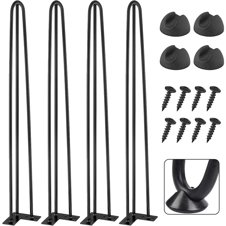 EconoHome Heavy Duty Steel Hairpin Legs 34 inch - Modern Table  display picture 1
