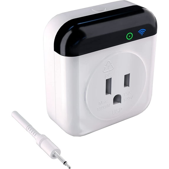 EconoHome WiFi Thermostat Plug Outlet - Wireless Plug in Smart Thermostat with App Controller, Programmable Home Temperature Controller with Timer - Compatible with Google Assistant & Amazon Alexa