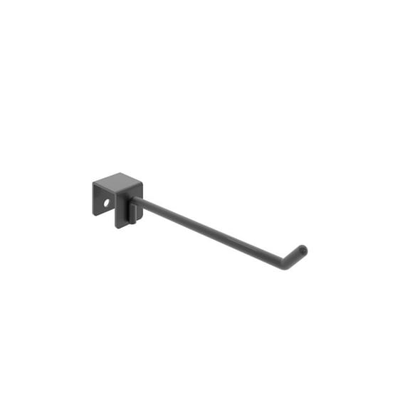 Econoco APHK6MAB 0.25 in. Diameter Aspect Retail Display Saddle Mount Hooks - Matte Black